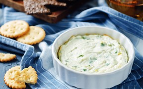 Hot ricotta cheese, parsley and garlic dip – courtesy of Tre Stelle.