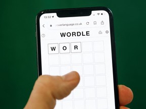 Wordle is a website-only word game played on mobile phones and tablets.