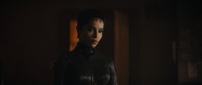 Zoe Kravitz as Catwoman in a scene from The Batman.
