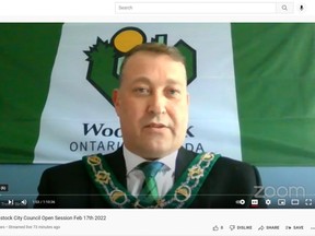 Woodstock Mayor Trevor Birtch appeared Thursday for the first time in public session at a Woodstock council meeting on Thursday since news broke earlier this morning that he had been charged with three sex offences. He made no comment about the charges during the virtual meeting of city council.