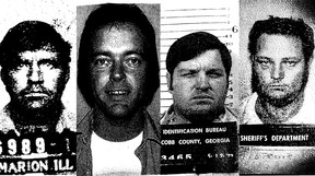 Die Mörder der Dixie Mafia, die 1972 die Familie Durham ermordeten. POLIZEI