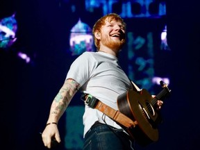 Ed Sheeran performs at MetLife Stadium in New York Ccity, September 2018.