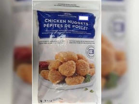A picture of Hampton House brand chicken nuggets is pictured in a photo provided by Health Canada.