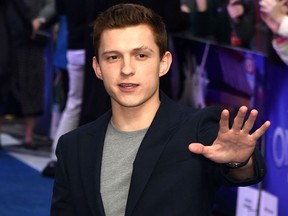 Tom Holland attends the London premiere of film "Onward " in February 2020.