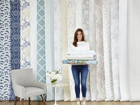 Sarah Richardson rolls on the wow with patterned wall coverings from her Signature Collection for A-Street Prints by Brewster.  www.sarahrichardsondesign.com.  VALERIE WILCOX