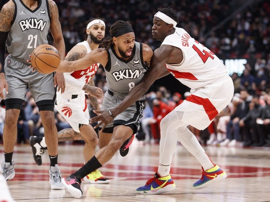 Raps complete the back-to-back sweep of Brooklyn