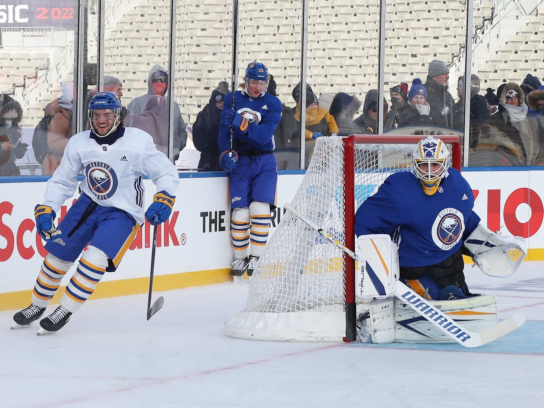 Fans of the Buffalo Sabres attend the 2022 Tim Hortons NHL Heritage News  Photo - Getty Images