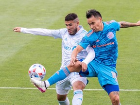 Toronto FC midfielder Alejandro Pozuelo (10) and Columbus Crew SC midfielder Lucas Zelarayan (10) battle for the ball last year.