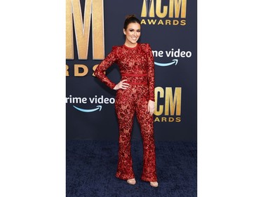 Cassie DiLaura attends the 57th Academy of Country Music Awards at Allegiant Stadium on March 7, 2022 in Las Vegas, Nevada.