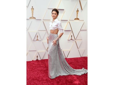 Zendaya attends the 94th Annual Academy Awards at Hollywood and Highland on March 27, 2022 in Hollywood, Calif.