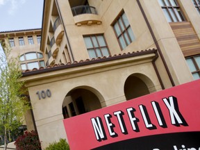 This April 13, 2011 file photo shows Netflix headquarters in Los Gatos, California.