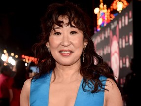 Sandra Oh attends the world premiere of Disney and Pixar's Turning Red at El Capitan Theatre in Hollywood, Calif., on March 1, 2022.