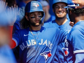 Jays manager Charlie Montoyo had high praise for Bo Bichette, Pictured: he’s a gamer and he wants to get better. That’s why he’s here and that’s what I love about him." USA TODAY SPORTS