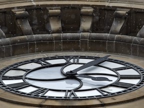 A clock is pictured in this file photo.