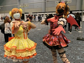 Attendees in costume at ComicCon in Toronto on Friday, March 18, 2022 at the Metro Toronto Convention Centre.