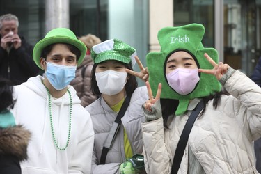 After a two-year-hiatus because of COVID the Toronto St. Patrick's Day parade was back on the downtown streets of Toronto with over 4,000 participants - marching bands, dancers and floats. on Sunday March 20, 2022. Jack Boland/Toronto Sun/Postmedia Network