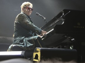 Elton John at the Air Canada Centre in Toronto on Thursday, February 6, 2014.