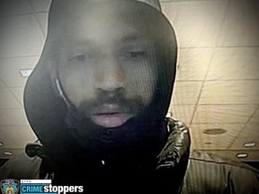 An image released by New York police of of a man accused in the shootings of homeless people.