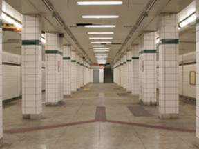 The TTC's Bay Lower Station, which is closed to the public.