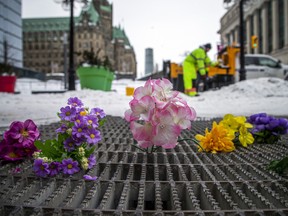 Police from all across Canada were still in Ottawa, along with city workers getting the area around Parliament Hill back to normal, Sunday, February 20, 2022.



ASHLEY FRASER, POSTMEDIA