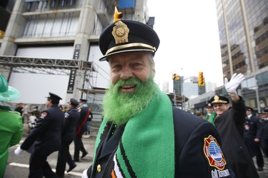 Toronto Fire Service had a rather large contingent at this year's parade. After a two-year-hiatus because of COVID the Toronto St. Patrick's Day parade was back on the downtown streets of Toronto with over 4,000 participants - marching bands, dancers and floats. on Sunday March 20, 2022. Jack Boland/Toronto Sun/Postmedia Network