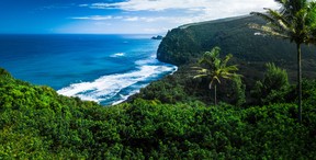 Panorama of the northern coast of the Big Island, Hawaii. GETTY IMAGES