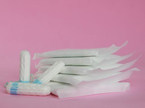 Menstrual pads and tampons.