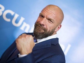 Professional wrestler Paul "Triple H" Levesque attends the NBC Universal TCA Winter Press Tour on Jan. 9, 2018, in Pasadena, Calif.