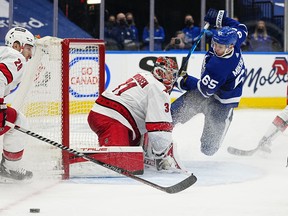 The Maple Leafs play host to the Carolina Hurricanes on Thursday night.