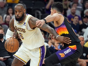 Los Angeles Lakers star LeBron James picked up the 10,000th assist of his career against the Phoenix Suns on Sunday.