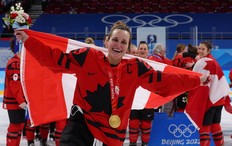 Marie-Philip Poulin led Canada to a gold medal at the Beijing Olympics.