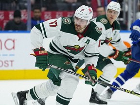 Wild forward Marcus Foligno was fined by the NHL $5,000 for a kneeing incident.