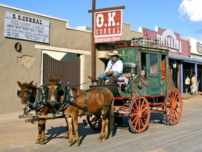 Experience the Wild West at the O.K. Corral in Arizona. HANDOUT