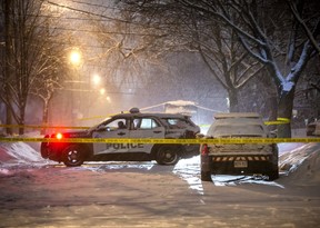 Police were called to a residence on Connaught Ave. in the Bathurst St. and Steeles Ave. W. area for a fatal shooting in Toronto, Ont. on Thursday, Feb. 17, 2022. ERNEST DOROSZUK/TORONTO SUN FILES