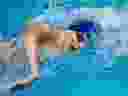 Pennsylvania's Lia Thomas swims the 100m freestyle event at a swim meet, Saturday, Jan. 8, 2022, in Philadelphia. 