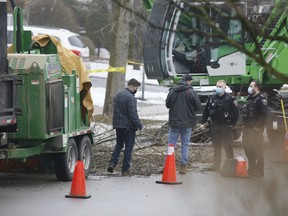 A worker using a wood chipper was killed in Oshawa Wednesday morning.