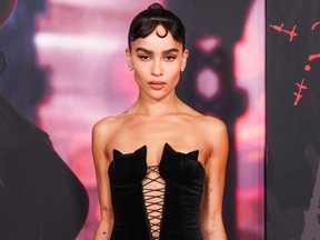 Zoe Kravitz attends the New York Premiere of "The Batman" in New York City, March 1, 2022.