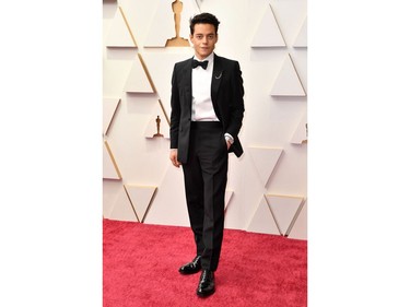 Rami Malek attends the 94th Oscars at the Dolby Theatre in Hollywood, Calif., on March 27, 2022.