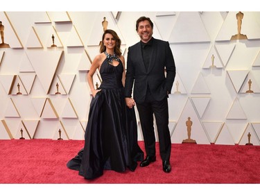 Penelope Cruz and Javier Bardem attend the 94th Oscars at the Dolby Theatre in Hollywood, Calif., on March 27, 2022.