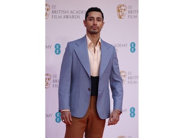 Riz Ahmed arrives at the 75th British Academy of Film and Television Awards (BAFTA) at the Royal Albert Hall in London, March 13, 2022.