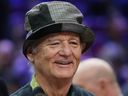 Feb 20, 2022; Cleveland, Ohio, USA; Bill Murray in attendance before the 2022 NBA All-Star Game at Rocket Mortgage FieldHouse.  
