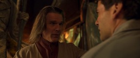 Ethan Hawke and Oscar Isaac in a scene from Moon Knight.