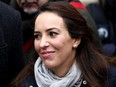 Stella Moris, partner of WikiLeaks founder Julian Assange, reacts outside the Royal Courts of Justice following the appeal against Assange's extradition, in London, Britain, January 24, 2022.