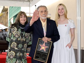 Francis Ford Coppola, Elle Fanning, Talia Shire - Mar 22 -Hollywood Walk of Fame Star Ceremony-Getty