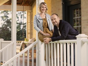Carolyn Wilbrink, interior designer and owner of CW Design & Co., and Billy Pearson, a craftsman contractor, are back to host season two of HGTV Canada’s Farmhouse Facelift, airing Tuesdays at 9 p.m. E.S.T. 
IMAGE COURTESY OF HGTV CANADA