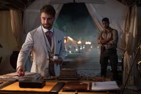 Daniel Radcliffe in a scene from The Lost City.