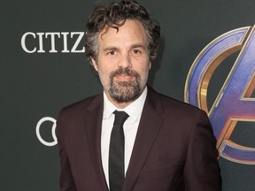 Mark Ruffalo attends the Los Angeles World Premiere of Marvel Studios' "Avengers: Endgame" at the Los Angeles Convention Center on April 23, 2019 in Los Angeles, Calif.