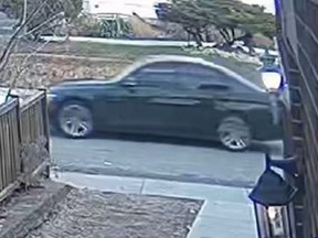 An image released by Hamilton Police of a suspect vehicle in the  city's first homicide of 2022.