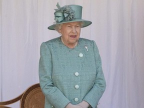 Queen Elizabeth is seen at Windsor Castle in June 2020.