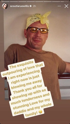 Scout Willis shared this image on her Instagram Stories.